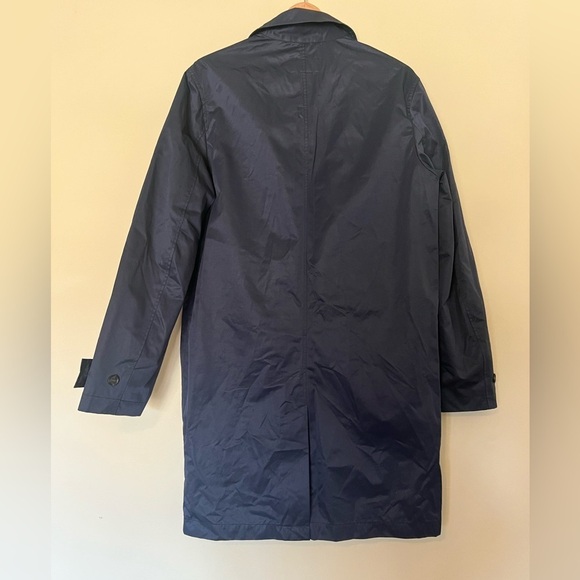 Navy Blue H&M weatherproof Car Coat Jacket - Picture 4 of 8